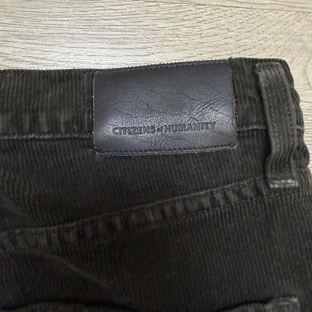 Citizens of Humanity Paloma Wide Leg Corduroy Pants Women's 28 Olive High Rise - Picture 7 of 14